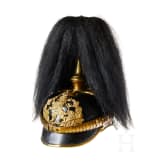 A helmet for IR 117 Hessian Officers, with bush