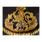 Hessen - Helm eines Offiziers des IR 117, 9. Kompanie (Pioniere)