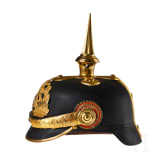 Hessen - Helm eines Offiziers des IR 117, 9. Kompanie (Pioniere)