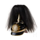 Mecklenburg - Helm f&uuml;r Offiziere im DR 18, mit Paradebusch