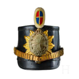 A shako for Mecklenburg Jaeger Battalion14 NCO Reserve, with bush