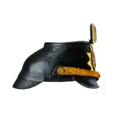 A shako for Mecklenburg Jaeger Battalion14 NCO Reserve, with bush