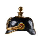 A helmet for Mecklenburg Field Artillery Regt. 60 Reserve Officers