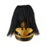 Preu&szlig;en - Helm f&uuml;r Offiziere des Grenadier-Regiments Nr. 1, mit Haarbusch