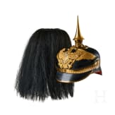 Preu&szlig;en - Helm eines Offiziers der Reserve im Grenadier-Regiment Nr. 7, mit Paradebusch