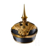 Preu&szlig;en - Helm eines Offiziers der Reserve im Grenadier-Regiment Nr. 7, mit Paradebusch