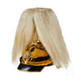 A helmet for Prussian Officers in the 1st Guard Landwehr Cavalry Regiment, with bush