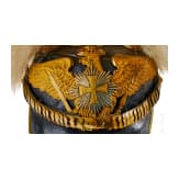 A helmet for Prussian Officers in the 1st Guard Landwehr Cavalry Regiment, with bush