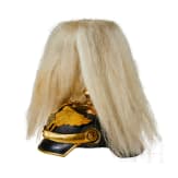 A helmet for Prussian Officers in the 1st Guard Landwehr Cavalry Regiment, with bush