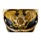 Preu&szlig;en - Helm f&uuml;r einen Offizier der Garde-Fu&szlig;-Artillerie-Regimenter, mit Paradebusch