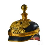 A helmet for Prussian Field Artillery Regiment 10 Officers with Colberg banner