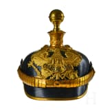 A helmet for Prussian Field Artillery Regiment 10 Officers with Colberg banner