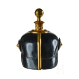A helmet for Prussian Field Artillery Regiment 10 Officers with Colberg banner