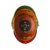 A helmet for Prussian Field Artillery Regiment 10 Officers with Colberg banner