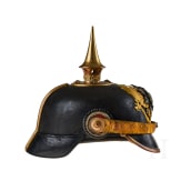 Reu&szlig; - Helm f&uuml;r einen Reserveoffizier im 7. Th&uuml;ringischen Infanterie-Regiment Nr. 96, II. Bataillon