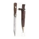 Klappmesser mit Scheide, deutsch, um 1900
