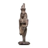 A bronze statuette of the goddess Mut, Late Period, mid-1st millennium B.C.
