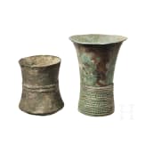 Two Near Eastern bronze cups, early 1st millennium B.C.