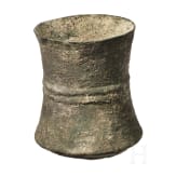Two Near Eastern bronze cups, early 1st millennium B.C.
