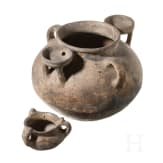 Two Eastern Mediterranean Bronze Age vessels, 2nd millenium B.C.