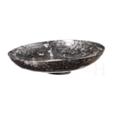 A Sogdian silver bowl with incised floral decoration, 7th - 8th century