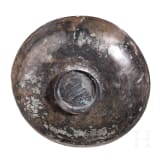 A Sogdian silver bowl with incised floral decoration, 7th - 8th century