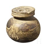 A Corinthian aryballos with four-leaf motif, 1st half of the 6th century B.C.