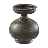 A Greek bronze ointment vessel, Greek, 4th century B.C.