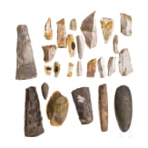 A collection of 25 middle and late Neolithic stone tools, 5th - 3rd millennium B.C.