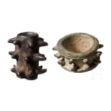 Two high medieval mace heads, 11th - 12th century