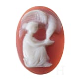A agate stone cameo with Hebe and the eagle of Zeus, 19th century