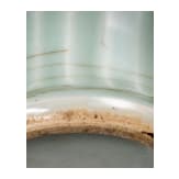 A molded Longquan celadon vase, probably Ming Dynasty