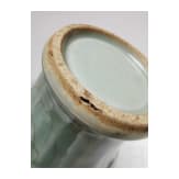 A molded Longquan celadon vase, probably Ming Dynasty