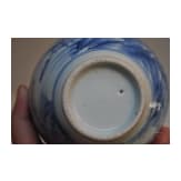 A Chinese blue and white glazed vase with lake and landscape, probably Kangxi period (18th century)