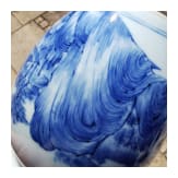 A Chinese blue and white glazed vase with lake and landscape, probably Kangxi period (18th century)