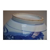 A Chinese blue and white double-gourd vase, probably Kangxi period, 18th century