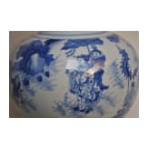 A Chinese blue and white double-gourd vase, probably Kangxi period, 18th century