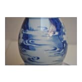 A Chinese blue and white double-gourd vase, probably Kangxi period, 18th century