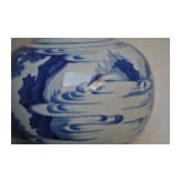 A Chinese blue and white double-gourd vase, probably Kangxi period, 18th century