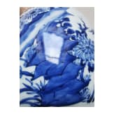 A Chinese blue and white jar with flowers, probably Kangxi period (early 18th century)