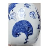 A Chinese blue and white jar with flowers, probably Kangxi period (early 18th century)
