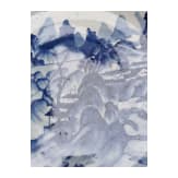 A Chinese blue and white porcelain charger with river and mountain scene, probably 19th/20th century