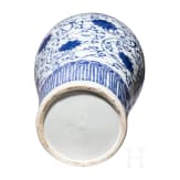A large Chinese blue and white Meiping vase, 20th century
