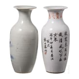 Eleven pieces of Chinese porcelain, famille rose, blue and white, 20th century