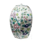 A large Chinese famille rose ginger jar, 20th century