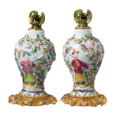 Two Fahua vases with gilded mountings for the Chinese market, 20th century