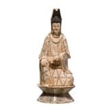 A Chinese figure of Guanyin made of bone, 20th century