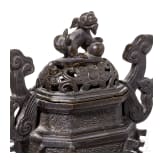 Three Chinese bronzes, 20th century