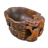A small Chinese rhino-horn cup, 18th/19th century
