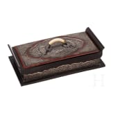 A silver-mounted Chinese jewellery box, 19th century